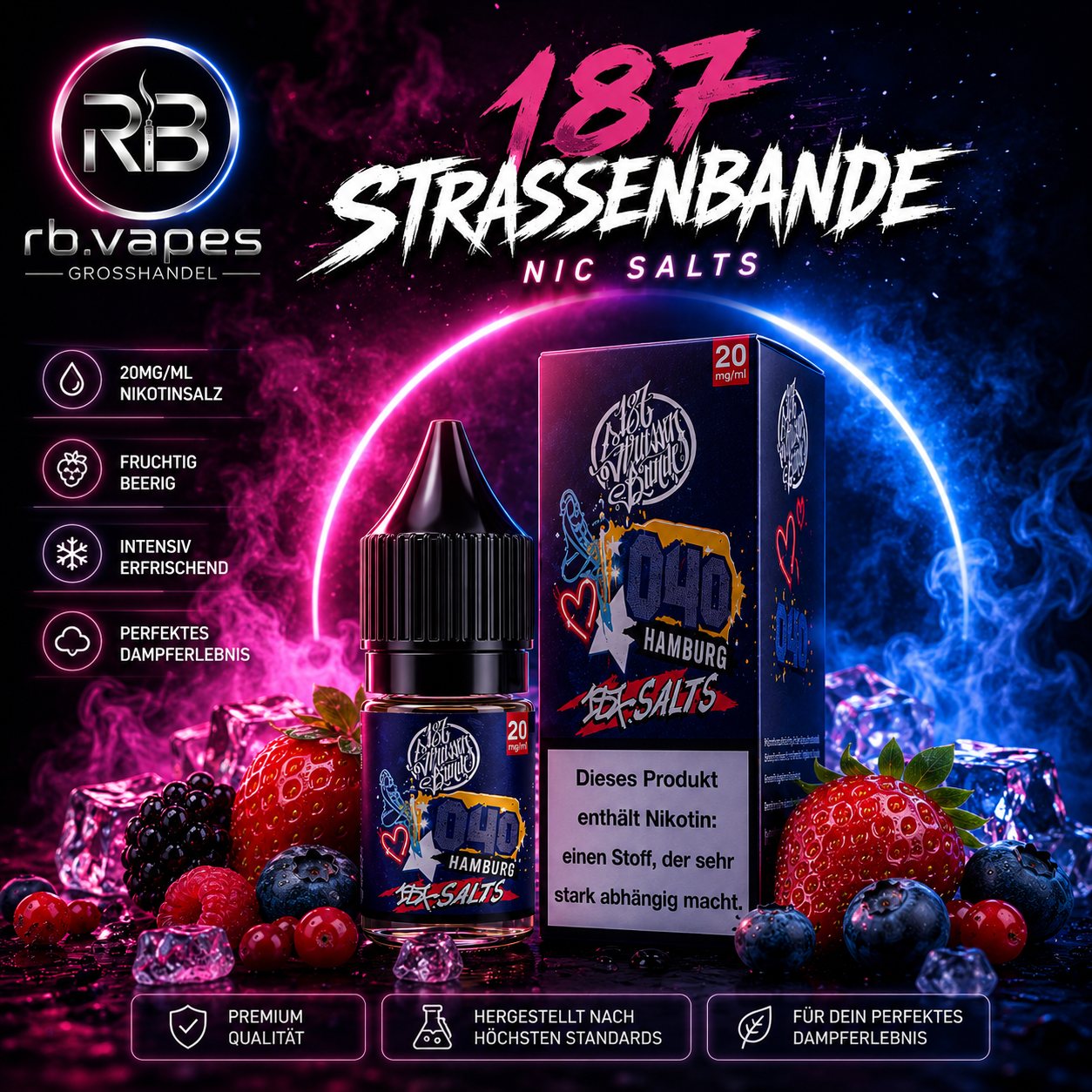 187 Strassenbande Liquid | 20MG/10ML | 10 Stück (4,35 € / Stück)