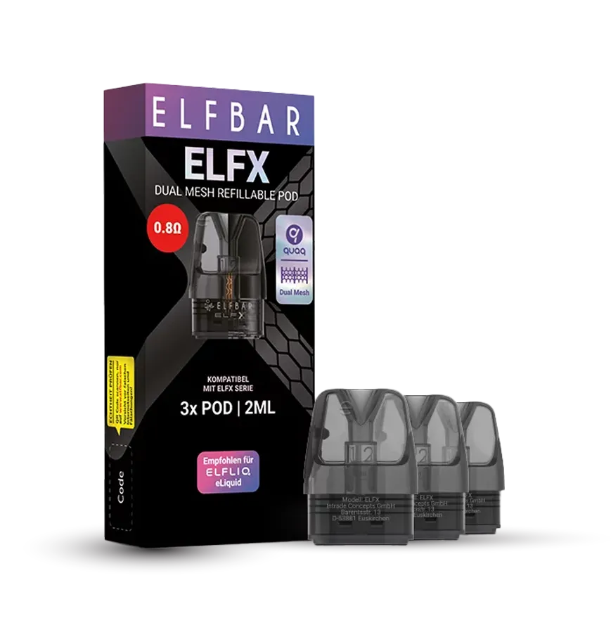 Elfbar - ELFX - Pod Tank Verdampfer - 0.8 Ohm - 3er Paket