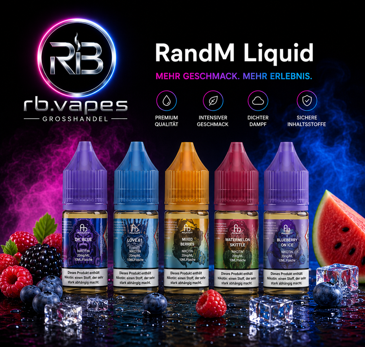 RandM Liquid | 20MG/10ML | 10 Stück (ab 5,30 € / Stück)