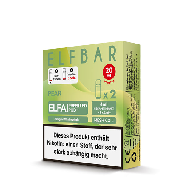 Elfbar Elfa Pods - Pear - 20MG/ML - 10 Stück