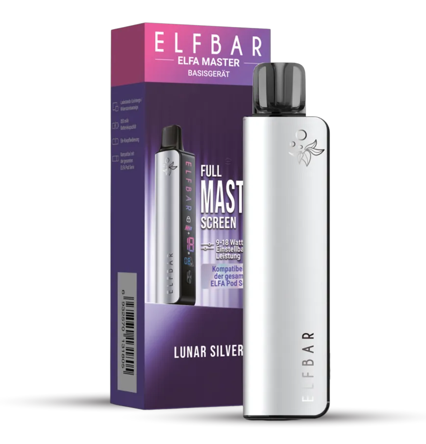 ELFBAR ELFA Master – 850 mAh – Lunar Silver – Kühl, klar & einfach stark - 10 Stück