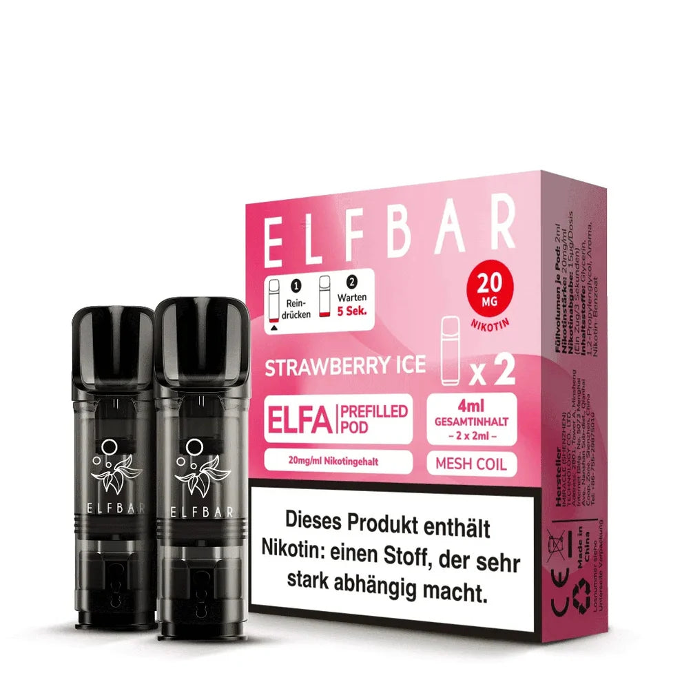 Elfbar Elfa Pods - Strawberry Ice - 20MG/ML - 10 Stück