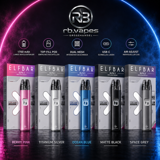 Elfbar | ELFX 2 | Pod Kit | 5 Farben