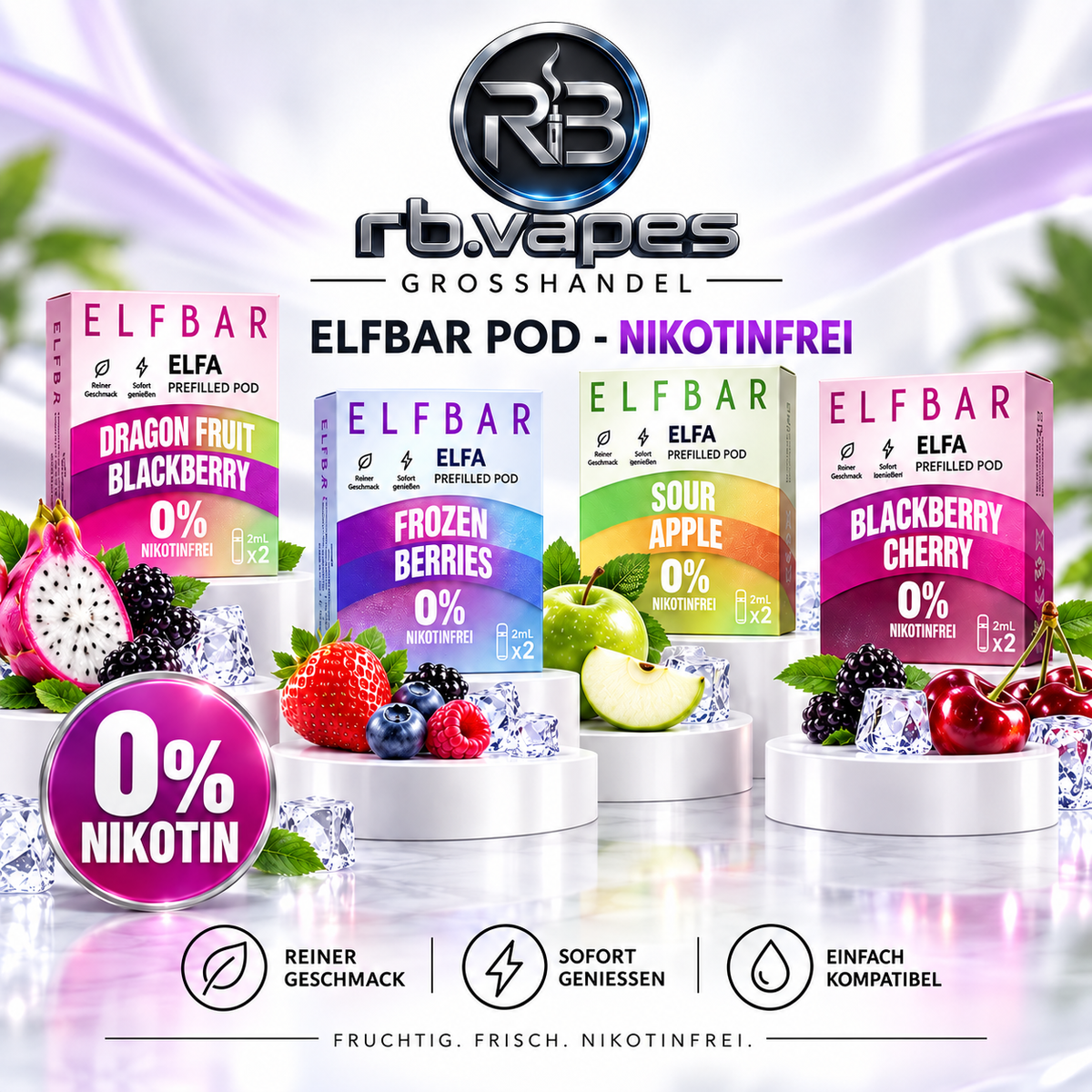 Elfbar Elfa Pod | Nikotinfrei | 10 Stück