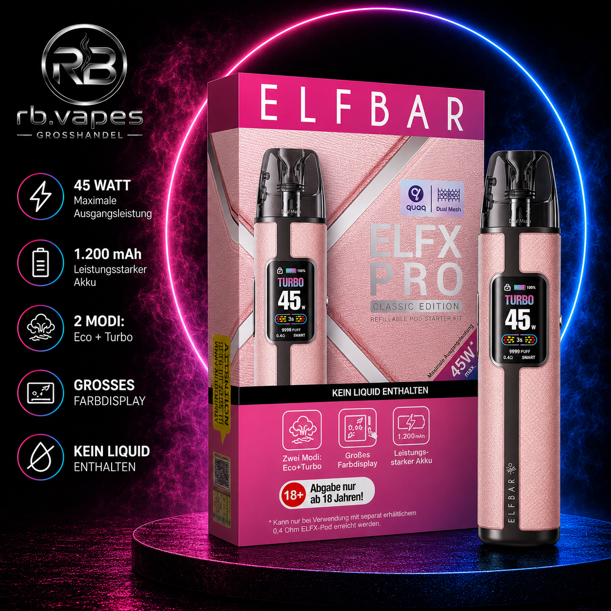 Elfbar | ELFX Pro | Pod Kit | 5 Farben