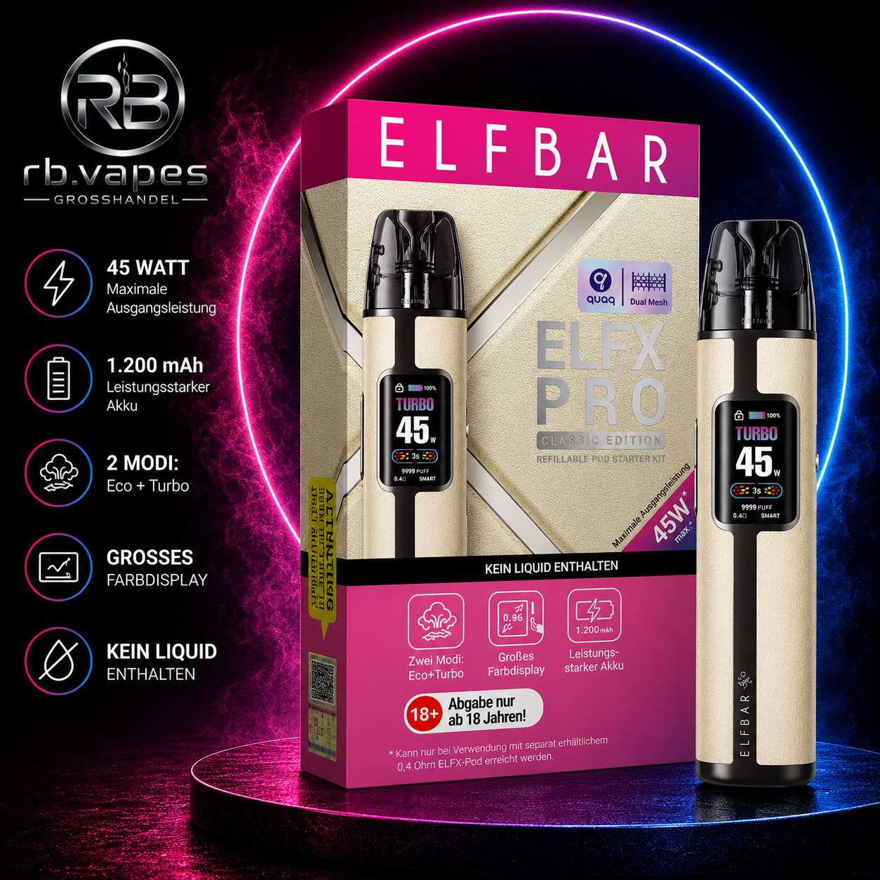 Elfbar | ELFX Pro | Pod Kit | 5 Farben
