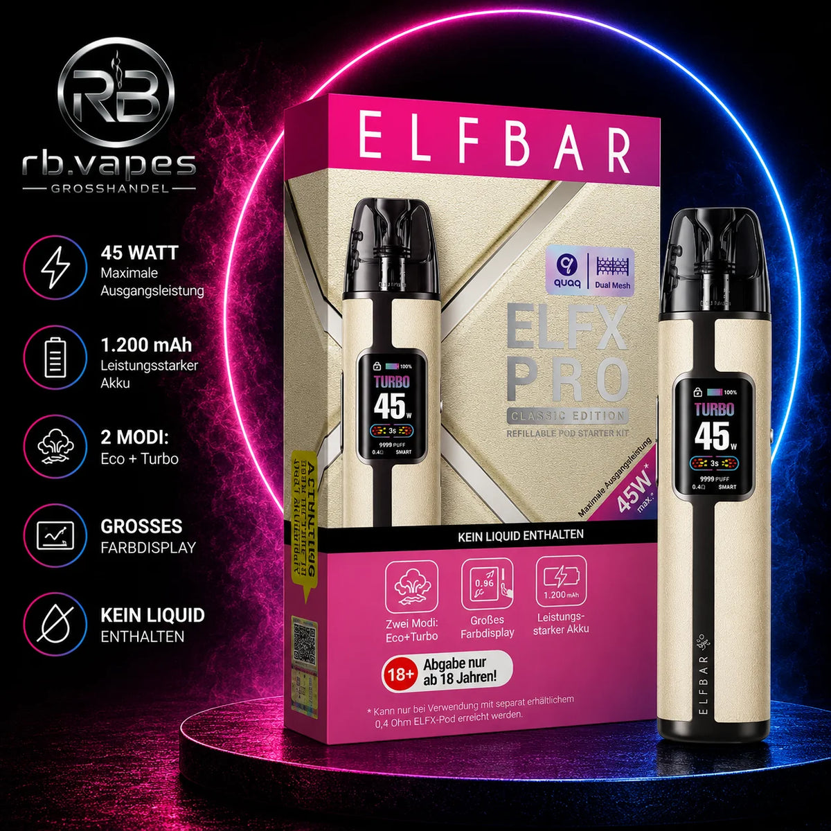 Elfbar | ELFX Pro | Pod Kit | 5 Farben