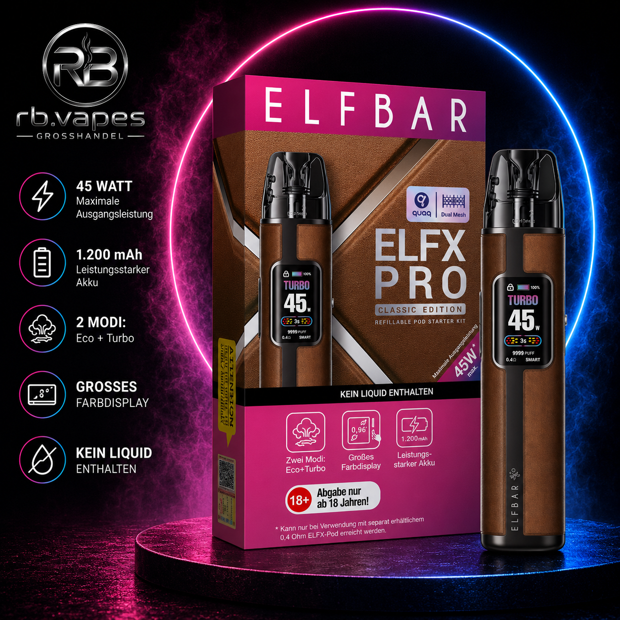 Elfbar | ELFX Pro | Pod Kit | 5 Farben