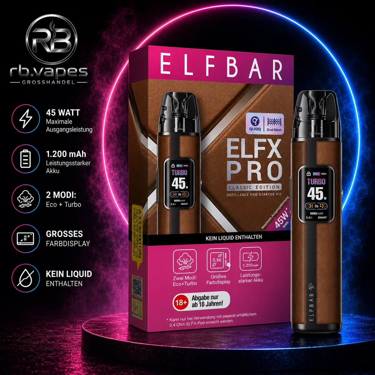 Elfbar | ELFX Pro | Pod Kit | 5 Farben