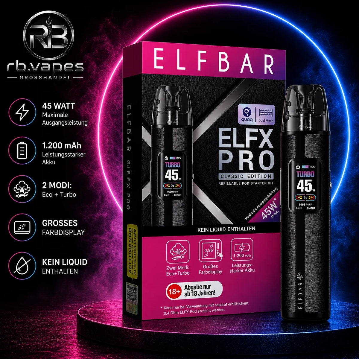 Elfbar | ELFX Pro | Pod Kit | 5 Farben