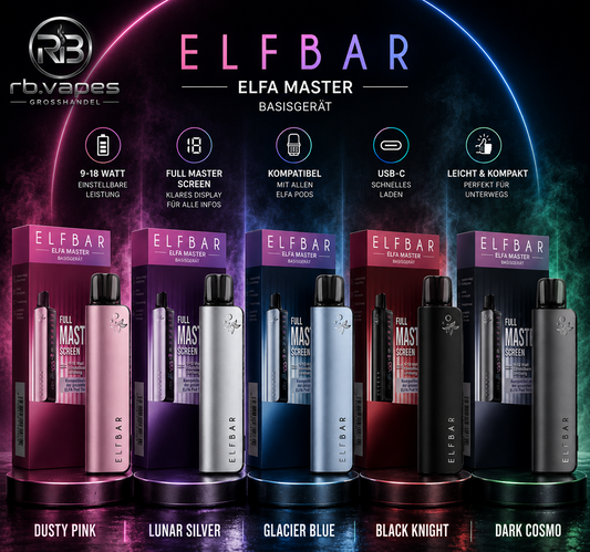 ELFBAR ELFA Master | 850 mAh | Modern, mystisch & kraftvoll | 10 Stück (7,00 € / Stück)