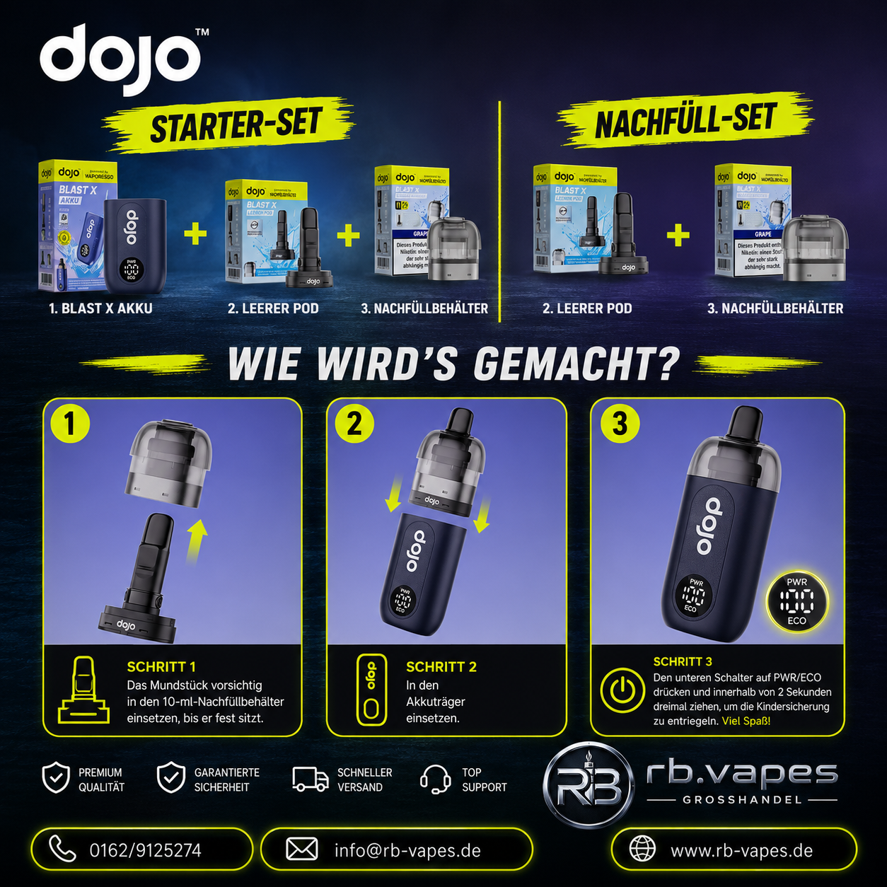 Dojo Blast | 10 ML Pod | 5 Stück