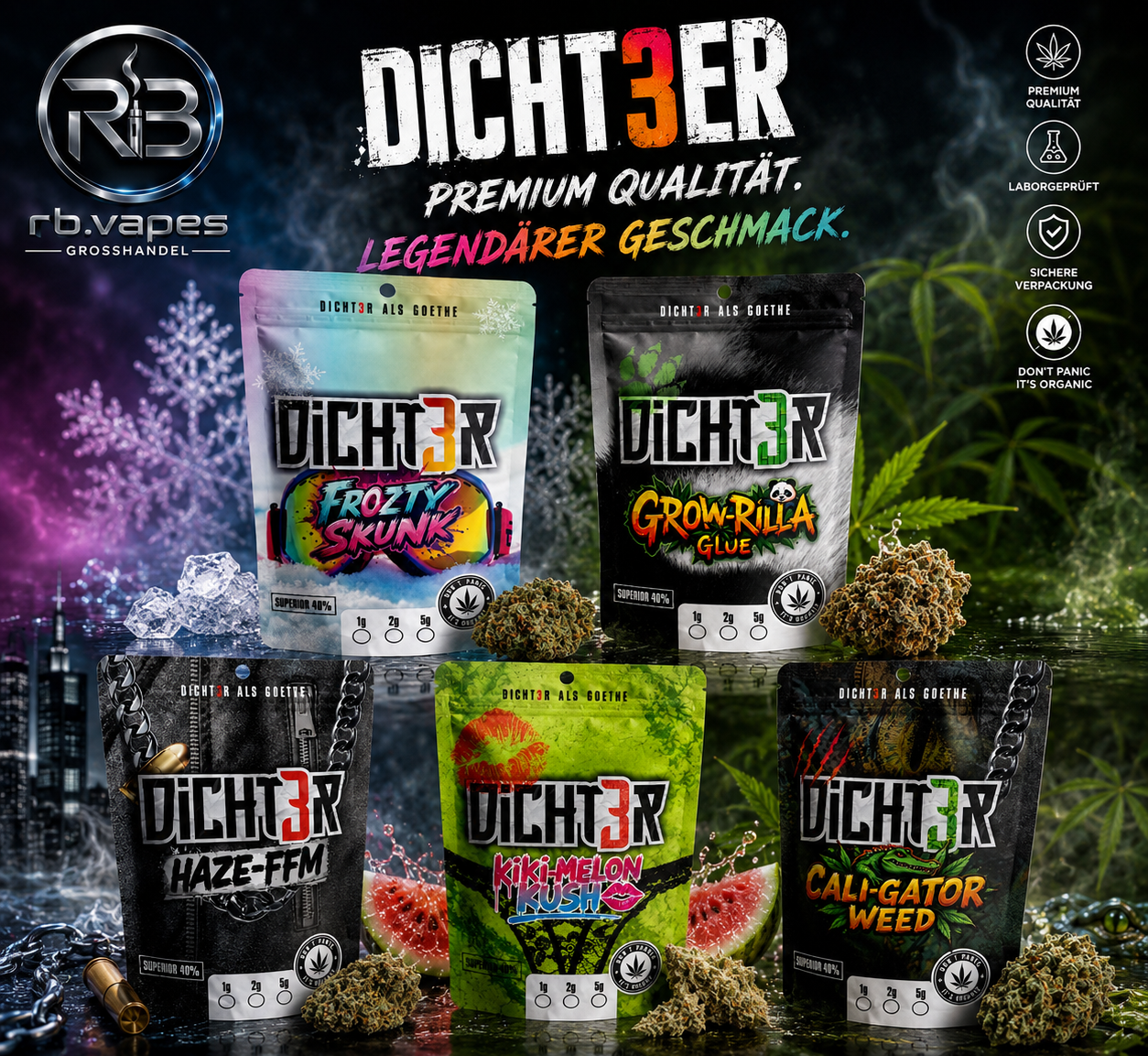 Dicht3er Blüten | Premium Aroma Blüten
