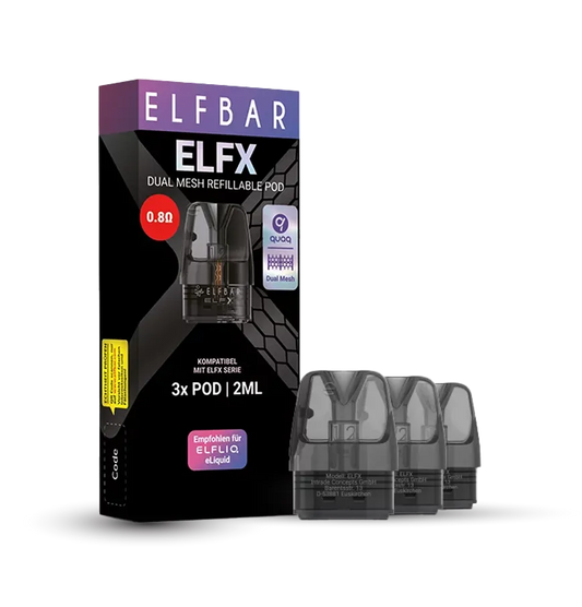 Elfbar - ELFX - Pod Tank Verdampfer - 0.8 Ohm - 3er Paket