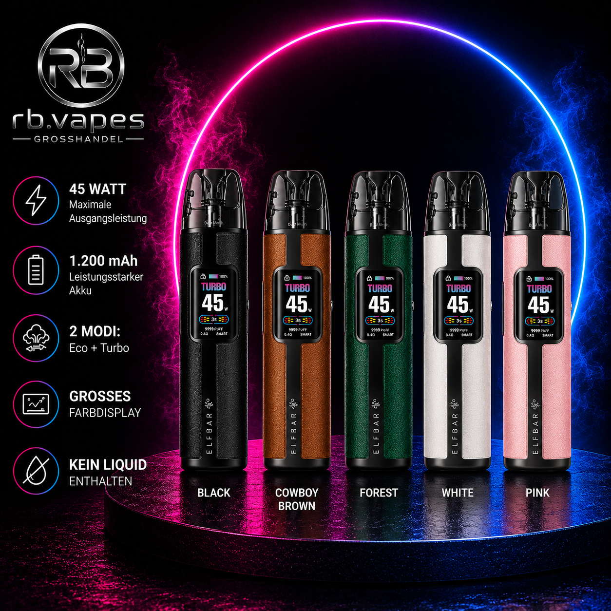 Elfbar | ELFX Pro | Pod Kit | 5 Farben