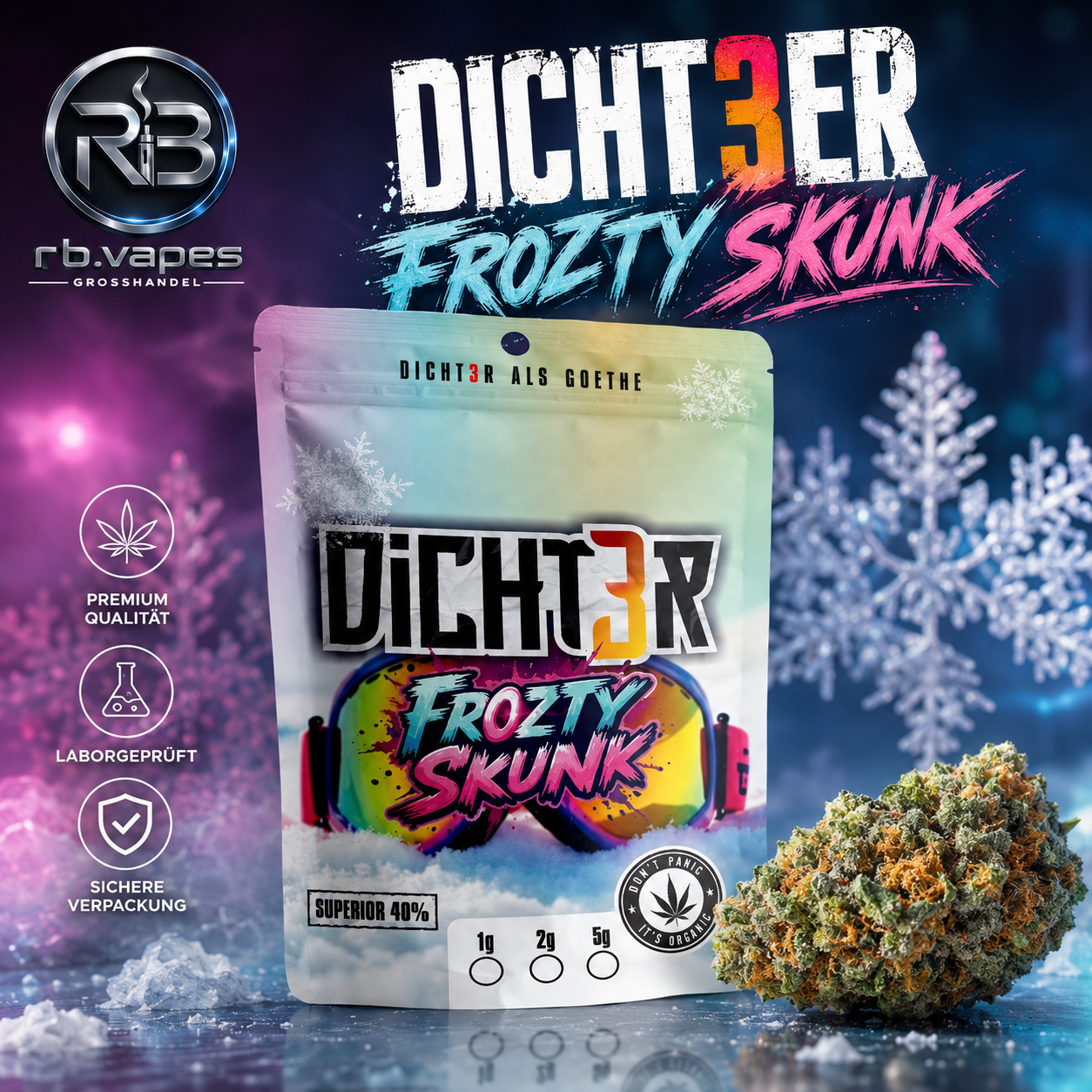 Dicht3er Blüten | Premium Aroma Blüten