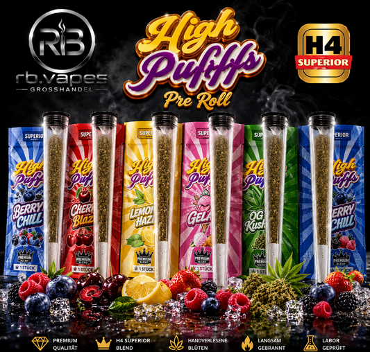 High Puff H4 Pre Roll | Premium Blend | 1 Stück