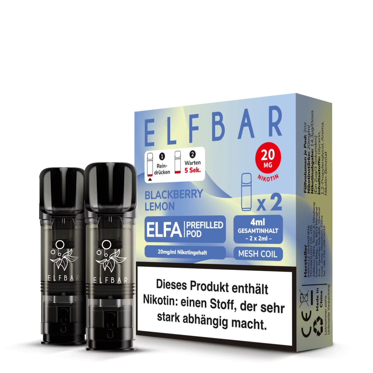 Elfbar Elfa Pod | 20MG/ML | 10 Stück