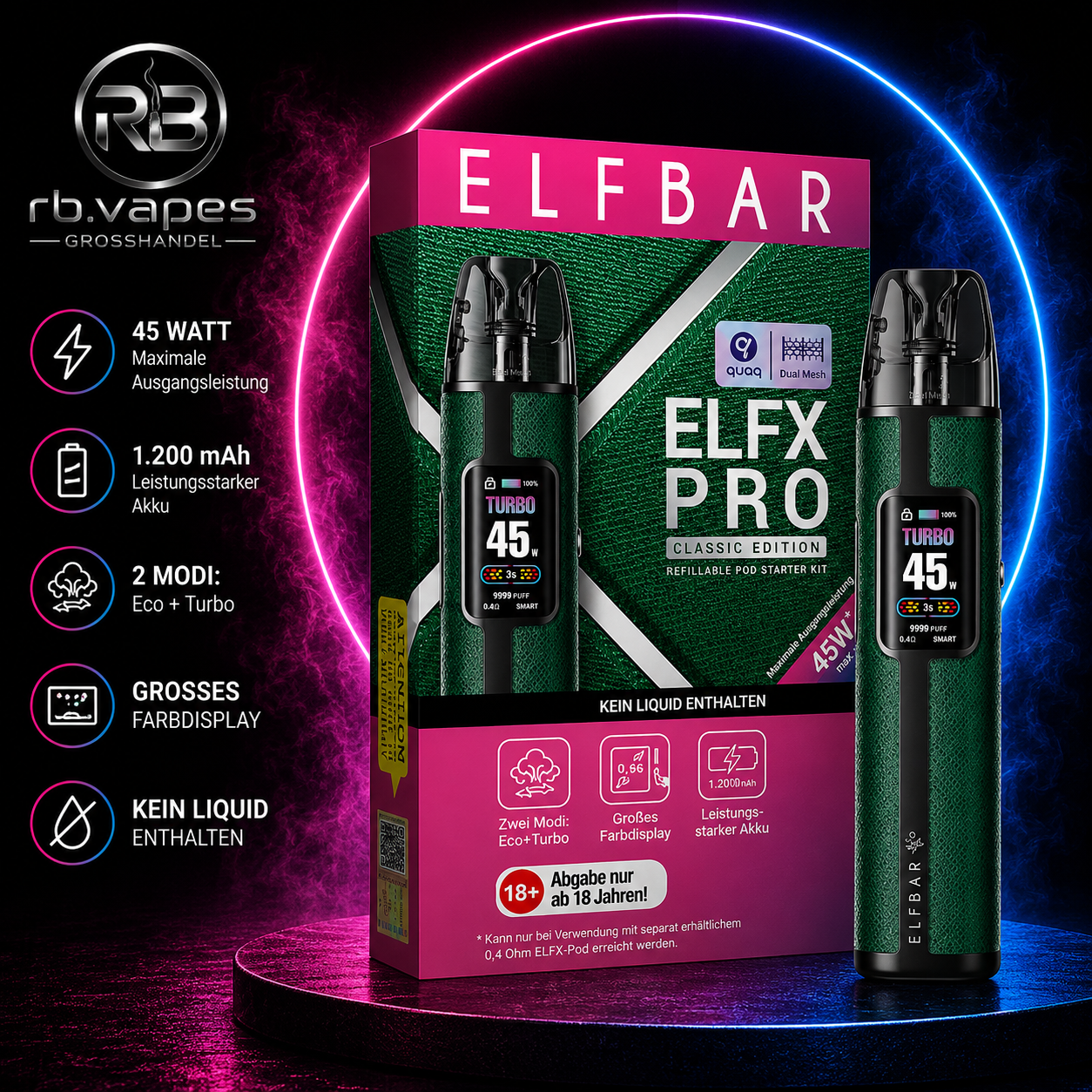 Elfbar | ELFX Pro | Pod Kit | 5 Farben