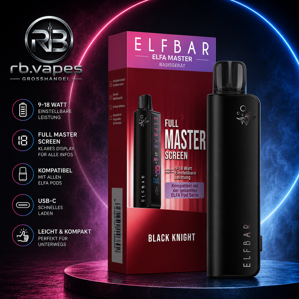 ELFBAR ELFA Master | 850 mAh | Modern, mystisch & kraftvoll | 10 Stück (7,00 € / Stück)