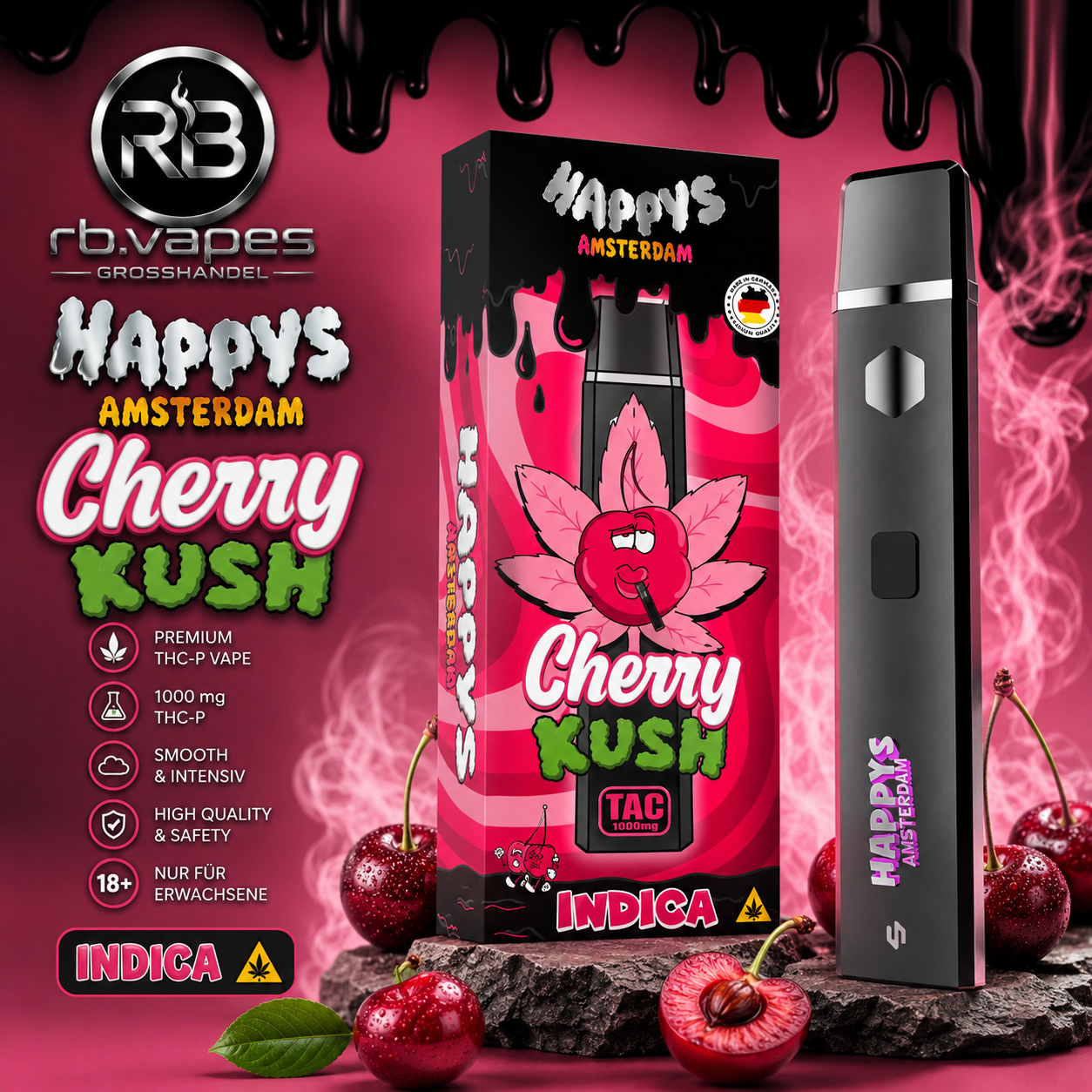 Happys Amsterdam  – Premium Aroma Vape | 1ML | ab 11,90€