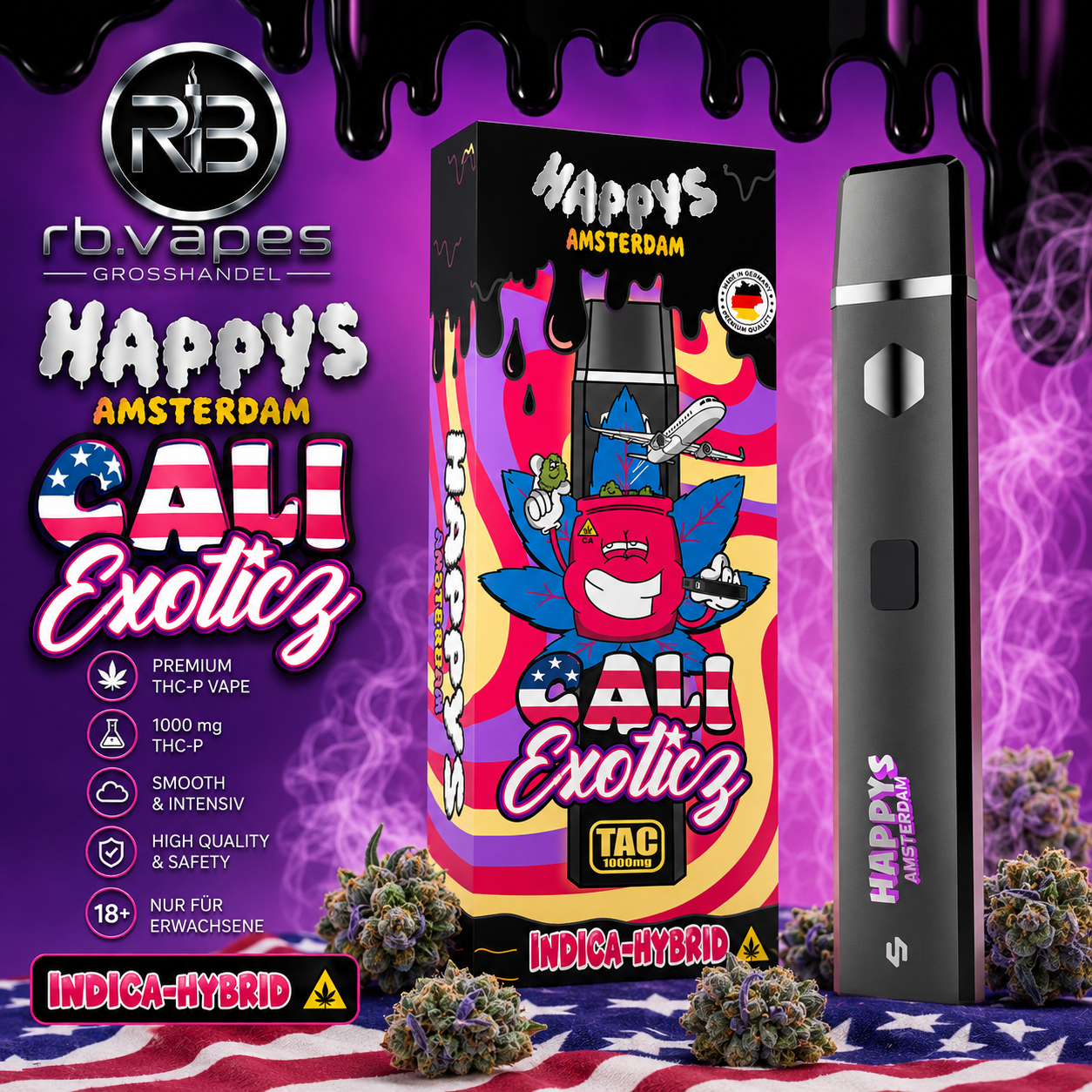 Happys Amsterdam  – Premium Aroma Vape | 1ML | ab 11,90€