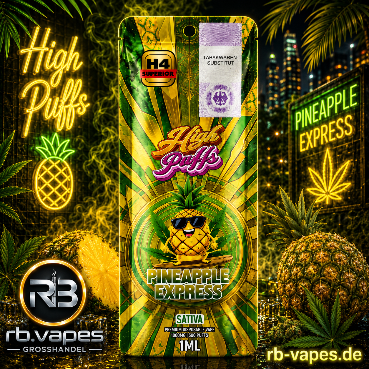 High Puff H4 | Superior Vape | 1 ML | Premium Blend