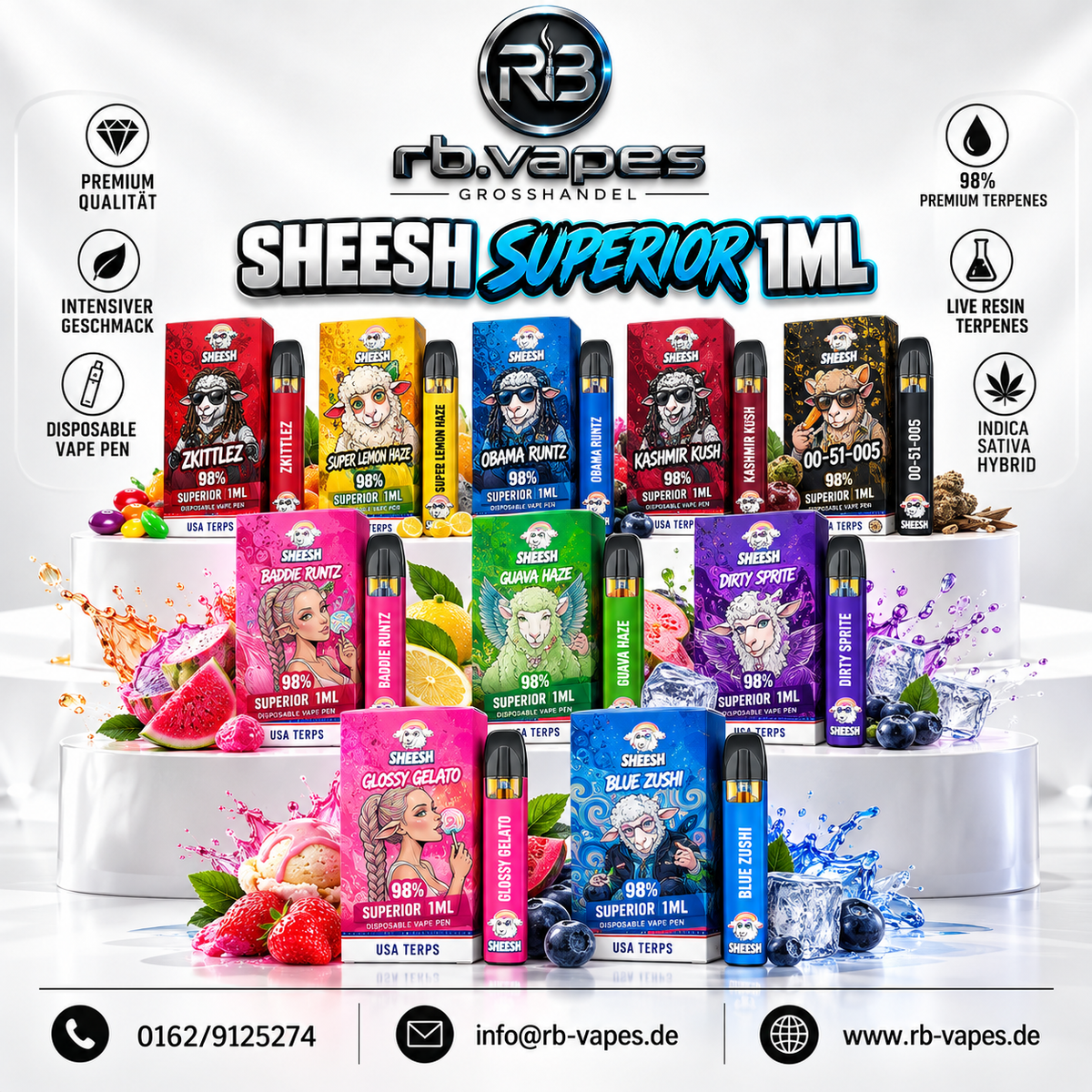 Sheesh | Superior Line | 1ML | 10 Stück | Staffelpreise