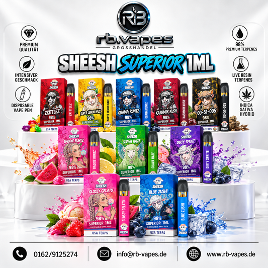 Sheesh | Superior Line | 1ML | 10 Stück | Staffelpreise