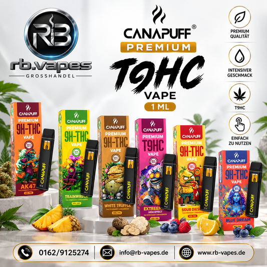 Canapuff T9HC Vape |1ML | 12 Stück