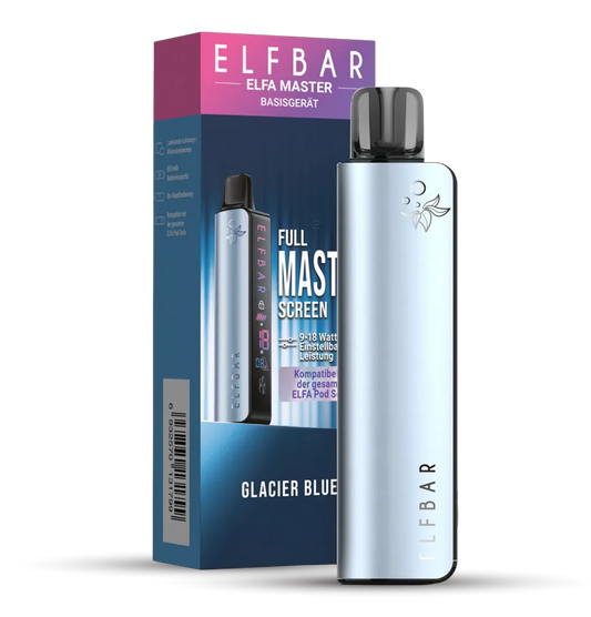 ELFBAR ELFA Master – 850 mAh – Glacier Blue – Kühl, klar & einfach stark - 10 Stück