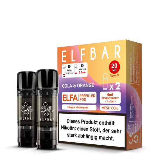 Elfbar Elfa Pods - Cola & Orange - 20MG/ML - 10 Stück