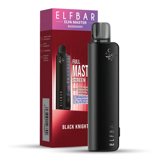 ELFBAR ELFA Master – 850 mAh – Black Knight – Eleganz in Schwarz - 10 Stück