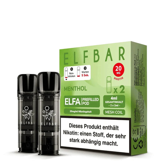 Elfbar Elfa Pods - Menthol - 20MG/ML - 10 Stück