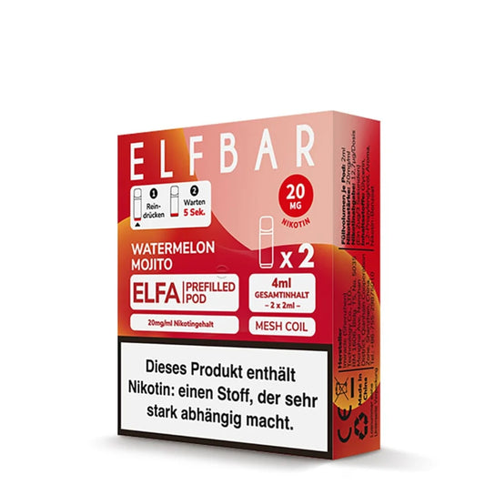 Elfbar Elfa Pods - Watermelon Mojito - 20MG/ML - 10 Stück