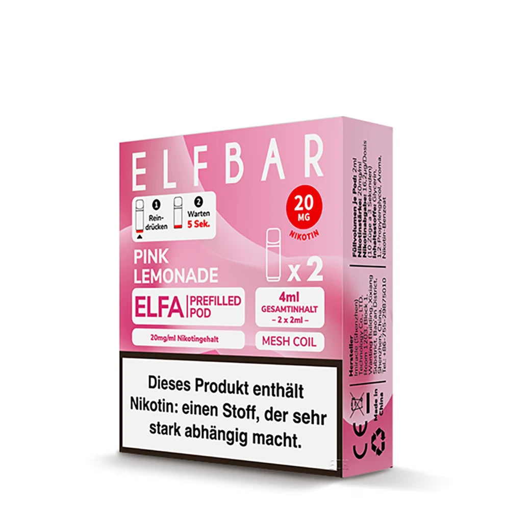 Elfbar Elfa Pods - Pink Lemonade - 20MG/ML - 10 Stück