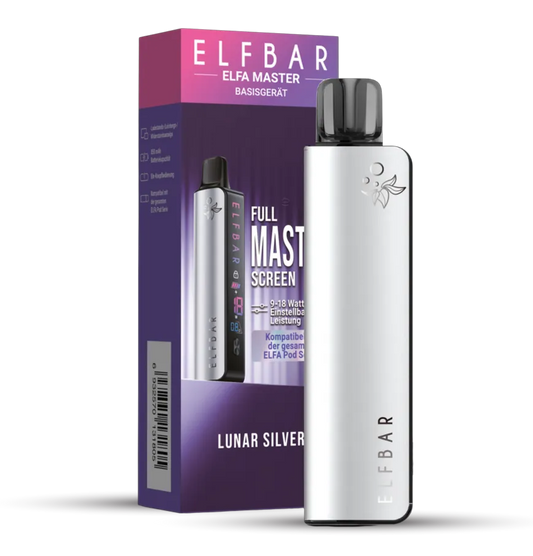 ELFBAR ELFA Master – 850 mAh – Lunar Silver – Kühl, klar & einfach stark - 10 Stück