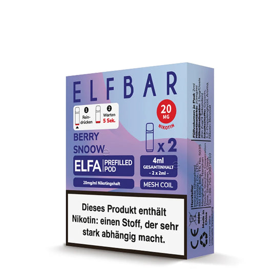 Elfbar Elfa Pods - Blueberry Snoow - 20MG/ML - 10 Stück