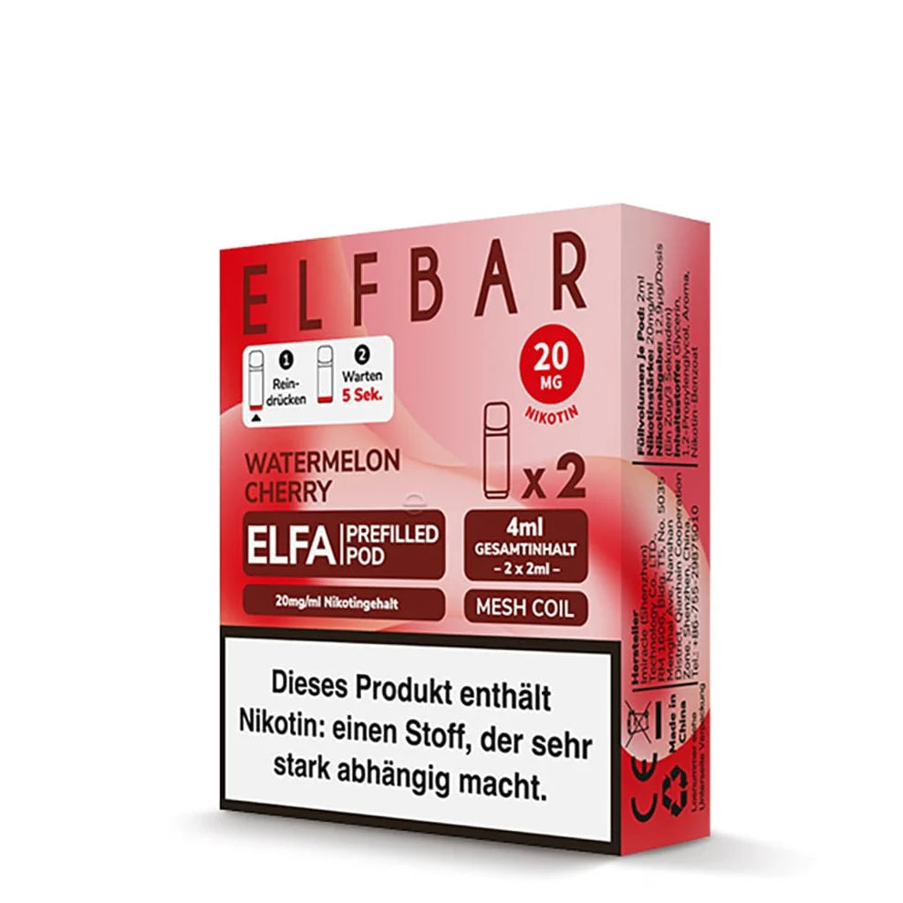 Elfbar Elfa Pods - Watermelon Cherry - 20MG/ML - 10 Stück